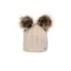 Hy Equestrian Morzine Children's Bobble Hat - Beige one size